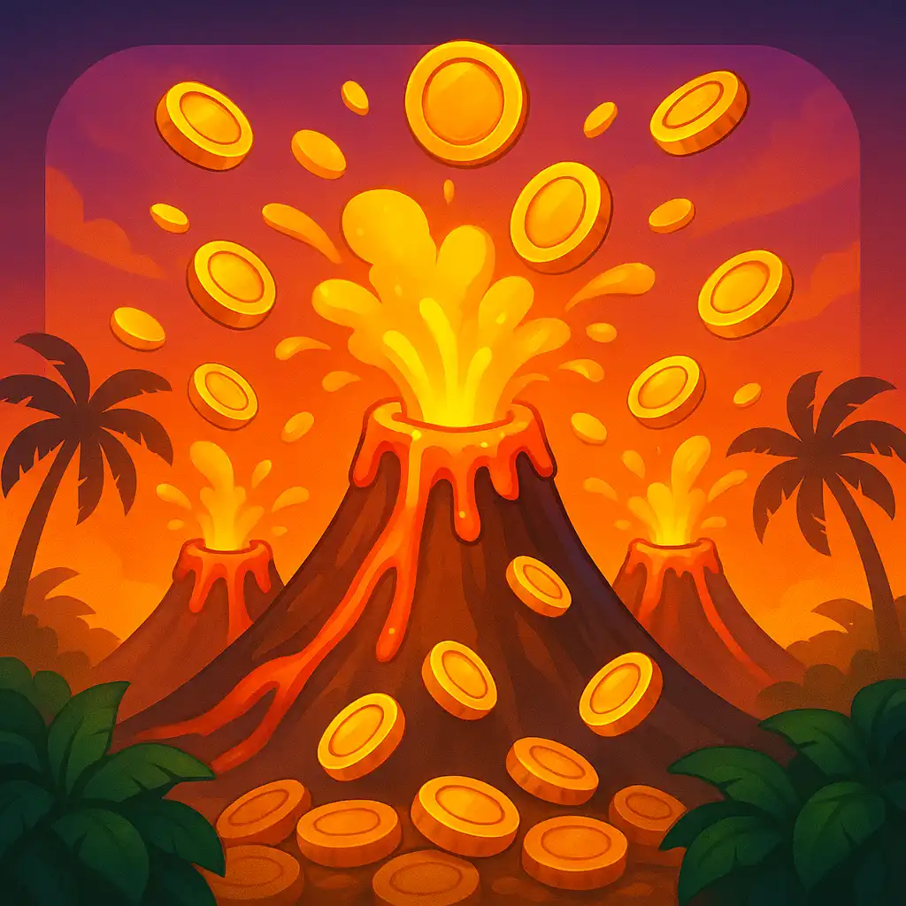 3 Coin Volcanoes